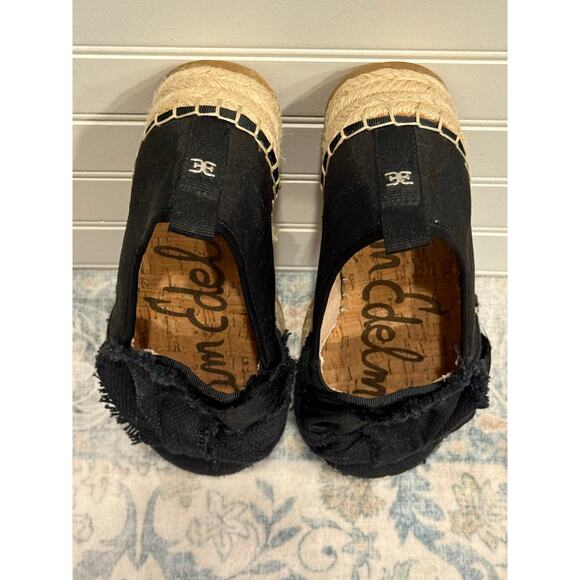 Sam Edelman Cabrera Platform Espadrille Flats in Black Size 6 - Picture 4 of 5